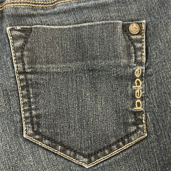bebe denim blue jeans pants skinny size 26 - Picture 6 of 10